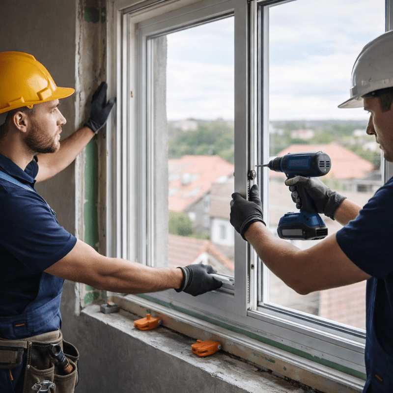 Fenstern aus Polen mit montage