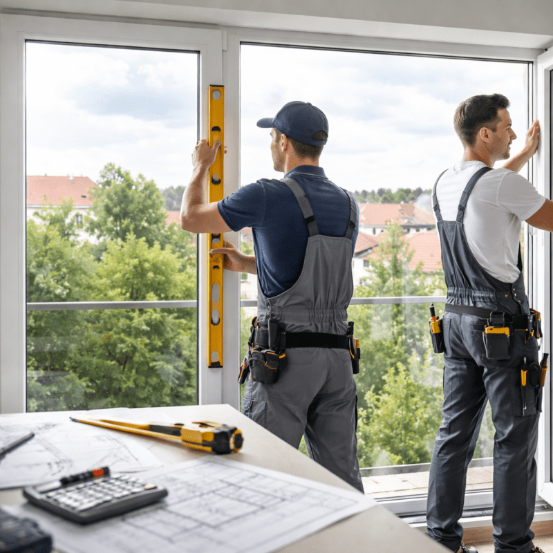 Fenster aus Polen mit Aufmaß und Montage